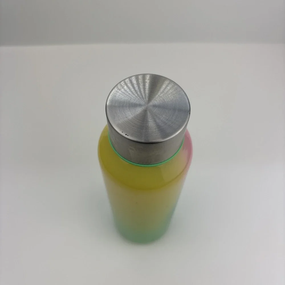 Starbucks Spring 2023 Pink Green Yellow‎ Multicolor Glass 20 oz Water Bottle
